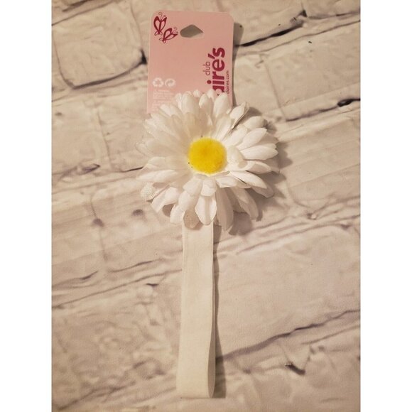Nwt Claire's White Daisy Headband - Picture 1 of 1